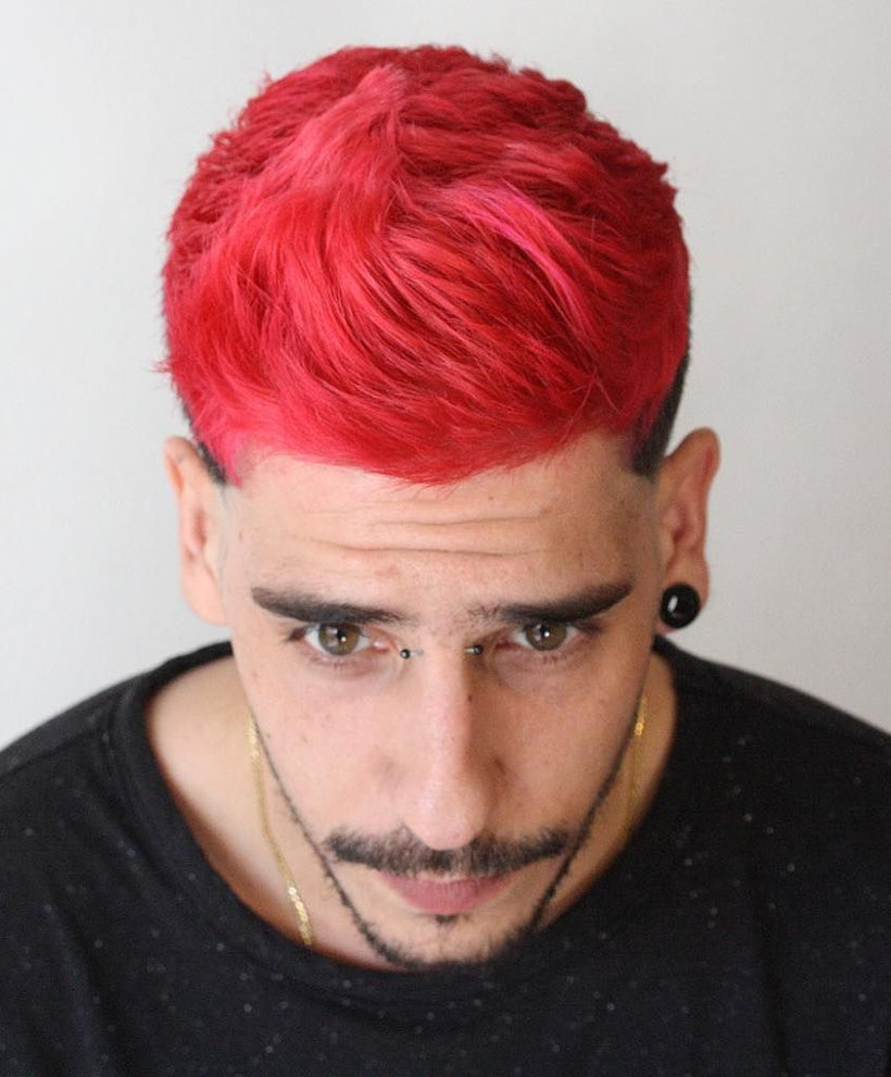 červené vlasy pánské
